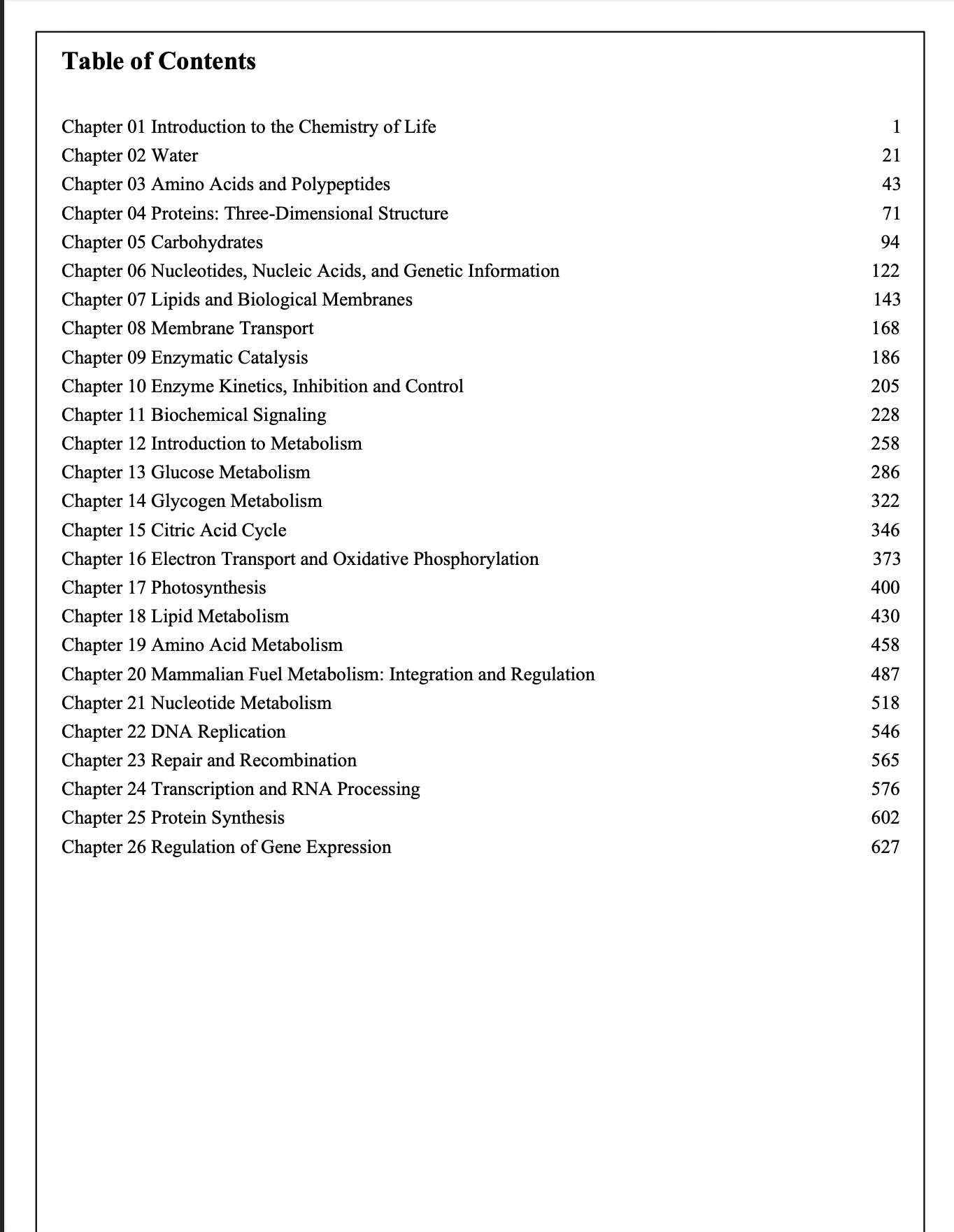 Test Bank for Fundamentals of Biochemistry 6th Edition Voet